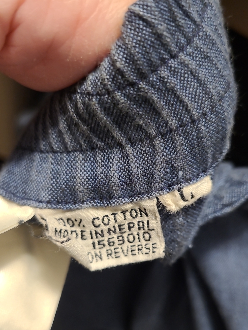 VINTAGE Blue Woven-Detail 3PC PANT SUIT - Picture 12 of 15